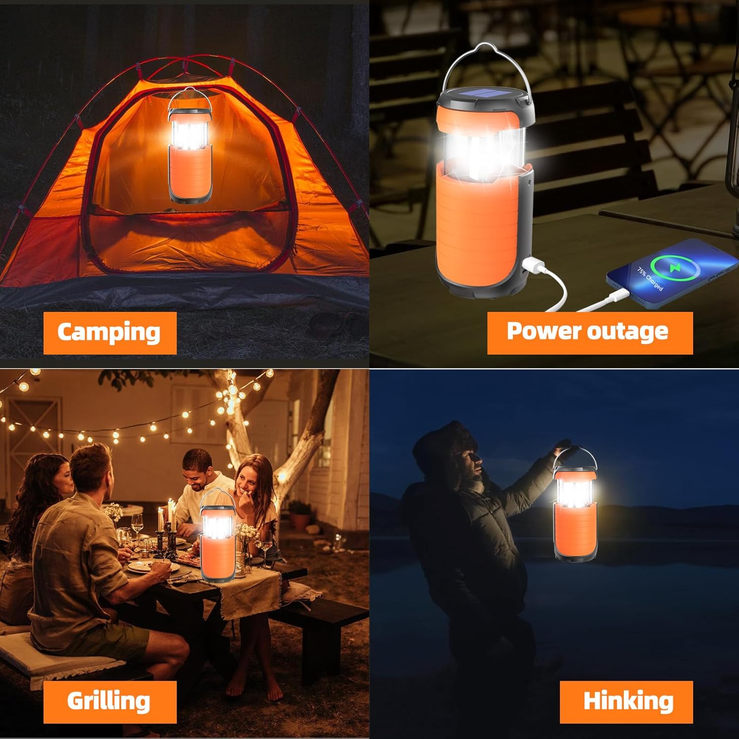 rechargeable battery powered camping lantern, usb charging port, waterproof camping lamp for emergency/ hiking/ fishing rechargeable battery powered camping lantern, usb charging port, waterproof camping lamp for emergency/ hiking/ fishing