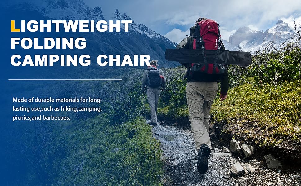 2 Pack Lightweight Camping Chairs for Adults & Teens 2 pack lightweight camping chairs for adults & teens