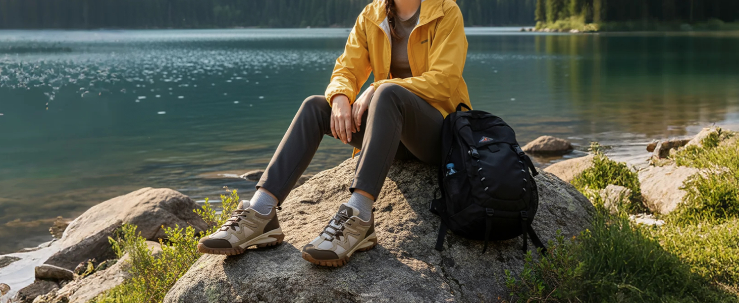 Women's Lightweight Waterproof Hiking Shoes for Walking, Outdoor & Climbing Size 5.5-11 women