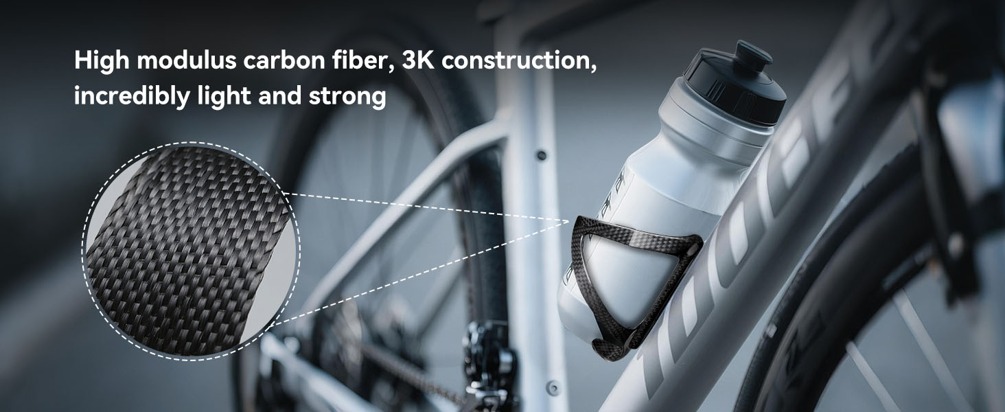 carbon fiber lightweight bicycle water bottle cage for cycling