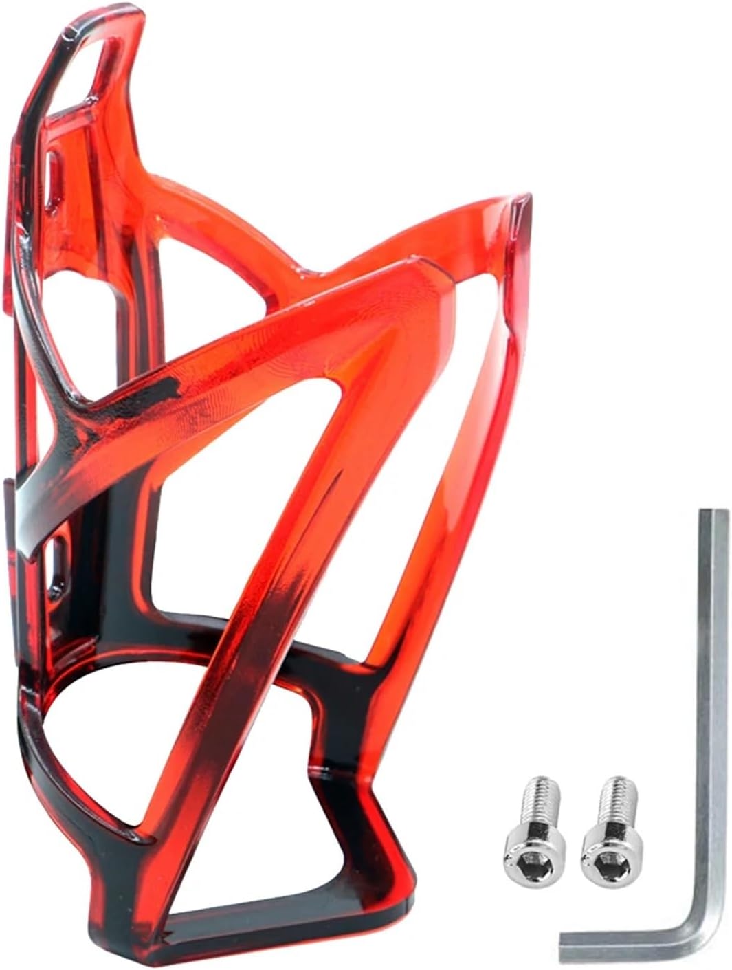 universal water bottle cage holder lightweight with screw wrench for road mountain bike(black red) universal water bottle cage holder lightweight with screw wrench for road mountain bike(black red)