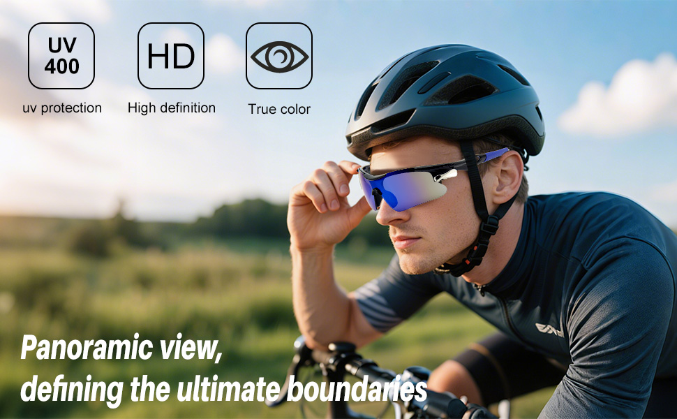 unisex sports sunglasses with uv400 & shatterproof lenses