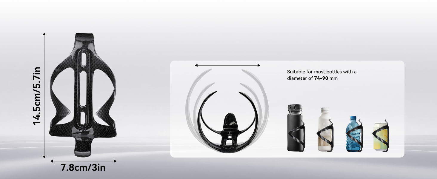 carbon fiber lightweight bicycle water bottle cage for cycling