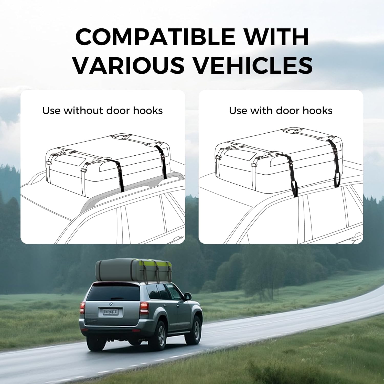 rooftop cargo carrier bag 21 cubic waterproof car roof bag for all vehicles with/without rack rooftop cargo carrier bag 21 cubic waterproof car roof bag for all vehicles with/without rack